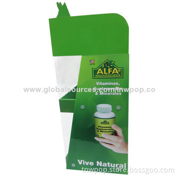 Cardboard Countertop Display, Suitable for Vitamin, Bottle, Strong, Eco-friendly, Can be CustomizedNew